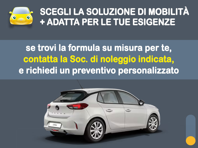 Offerta City car OPEL CORSA a benzina: noleggio no scoring - l'offerta 