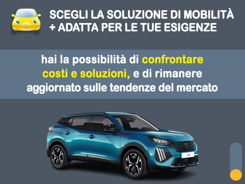 Offerta SUV e CrossOver PEUGEOT 2008 Hybrid (MHEV) cambio automatico: noleggio no scoring - l'offerta 