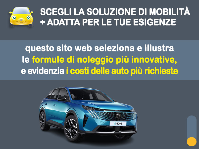 Offerta SUV e CrossOver PEUGEOT 3008 elettrica: l'offerta noleggio del broker Medicredit Rent con la formula speciale e-MOVE di Leasys Elettrica  foto 1