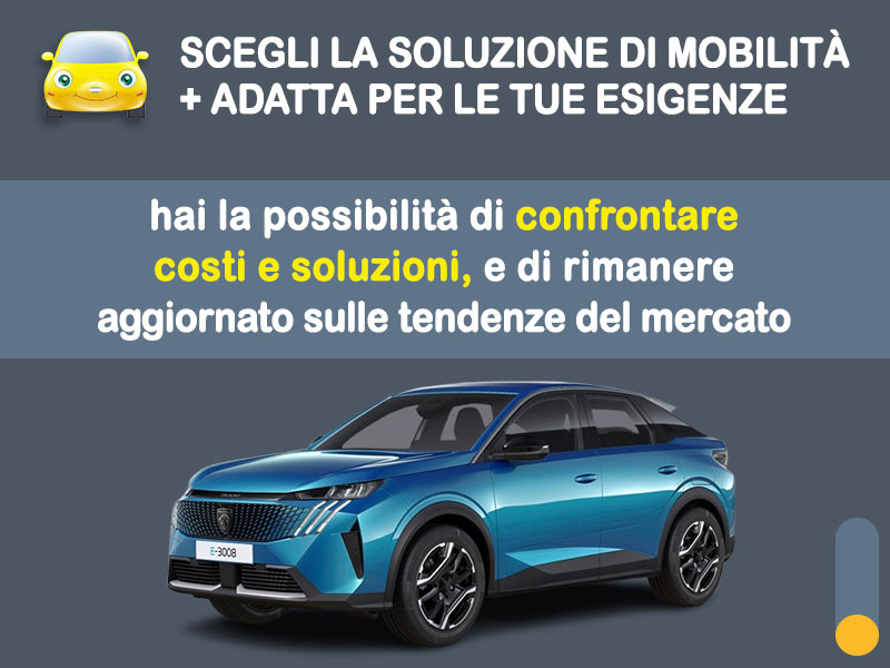 Offerta SUV e CrossOver PEUGEOT e-3008 Allure: l'offerta noleggio del broker Medicredit Rent con la formula speciale e-MOVE di Leasys Elettrica  foto 2