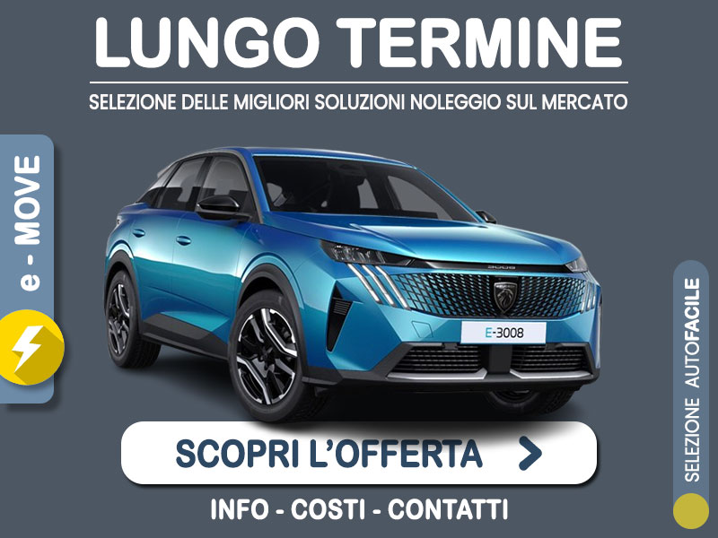 Offerta SUV e CrossOver PEUGEOT e-3008 Allure: l'offerta noleggio del broker Medicredit Rent con la formula speciale e-MOVE di Leasys Elettrica  foto 0