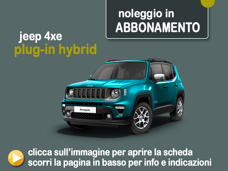 Offerta SUV e CrossOver PLUG & DRIVE: come funziona l’abbonamento alla nuova Jeep Renegade 4xe Plug-in Hybrid. Indicazioni e link Plug-in Hybrid  foto 0