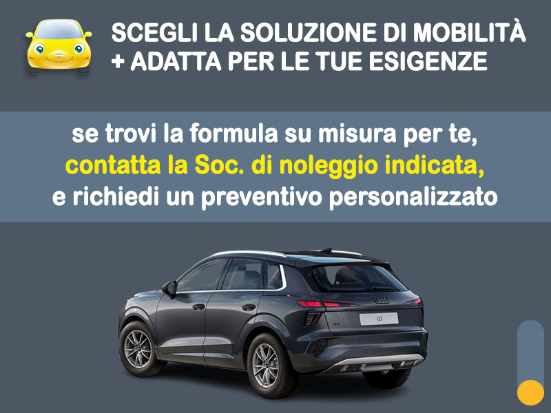 Offerta SUV e CrossOver Noleggio AUDI Q3 TDI 110 kW S tronic: l'offerta speciale di Medicredit Rent con canone scontato [febbraio 2026] Diesel  foto 3