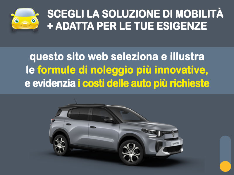 Offerta SUV e CrossOver Promo noleggio CITROËN C3 Aircross a benzina: l'offerta speciale di Medicredit Rent riservata ai Privati, con km illimitati Benzina  foto 1