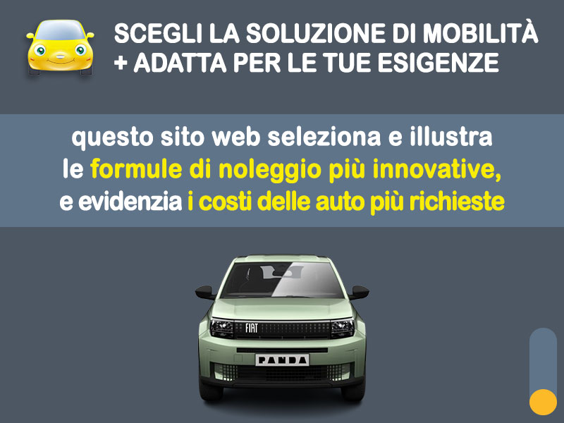 Offerta SUV e CrossOver Promo noleggio FIAT GRANDE PANDA a benzina: l'offerta speciale di Medicredit Rent con canone scontato [primavera 2026] Benzina  foto 1