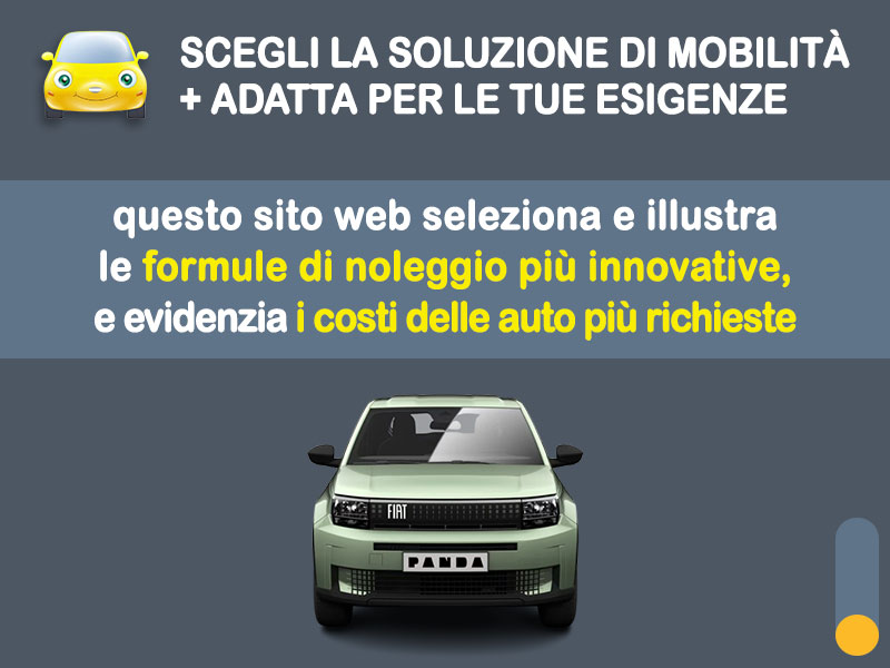 Offerta SUV e CrossOver Promo noleggio FIAT GRANDE PANDA a benzina: l'offerta speciale di Medicredit Rent riservata ai Privati, con km illimitati Benzina  foto 1