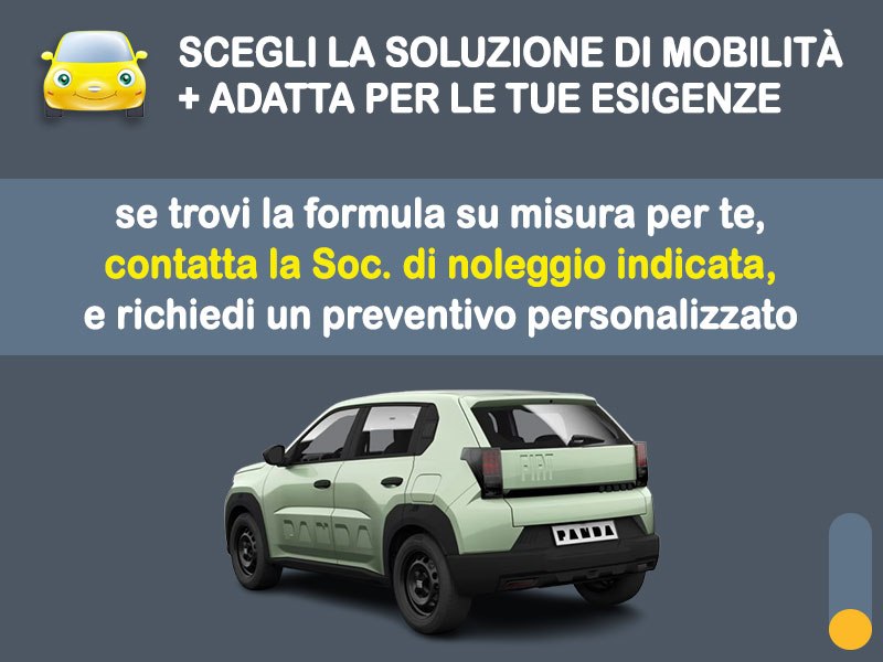 Offerta SUV e CrossOver Promo noleggio FIAT GRANDE PANDA a benzina: l'offerta speciale di Medicredit Rent riservata ai Privati, con km illimitati Benzina  foto 3