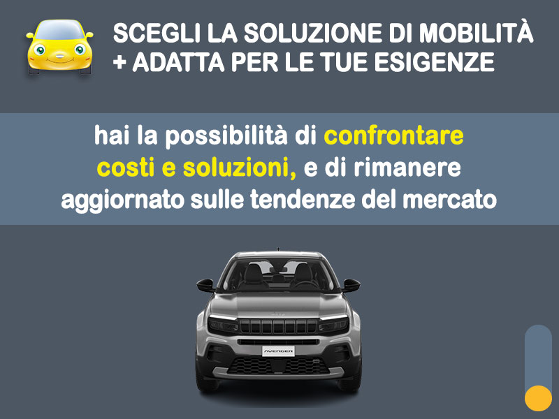 Offerta SUV e CrossOver Promo noleggio JEEP AVENGER e-Hybrid: l'offerta speciale di Medicredit Rent riservata ai Privati, con km illimitati Ibrida - benzina (MHEV)  foto 2