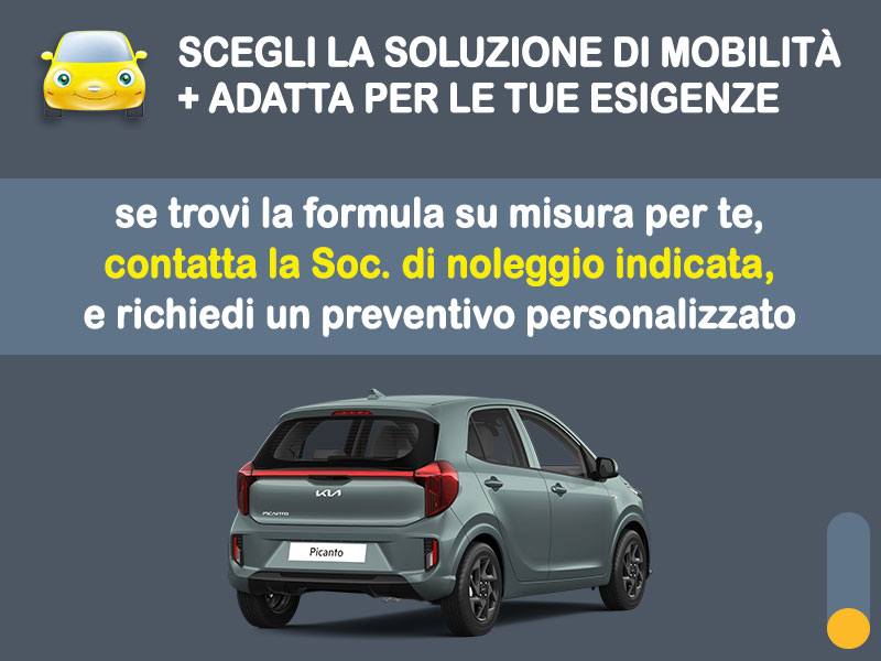 Offerta City car Promo noleggio KIA PICANTO GDi: l'offerta speciale di Medicredit Rent riservata ai Privati, con km illimitati Benzina  foto 3