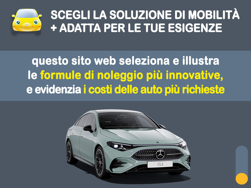 Offerta Berlina Promo noleggio MERCEDES-BENZ CLA COUPÉ 180: l'offerta speciale di Medicredit Rent con canone scontato [valida fino al 30 giugno 2026] Ibrida - benzina (MHEV)  foto 1