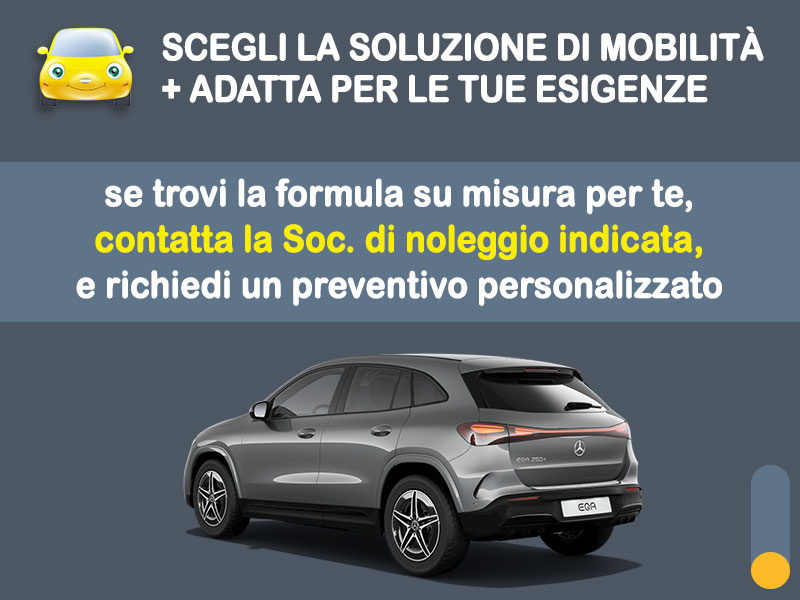 Offerta SUV e CrossOver Promo noleggio MERCEDES-BENZ EQA 250+: l'offerta speciale di Medicredit Rent con canone scontato [valida fino al 30 giugno 2026] Elettrica  foto 3