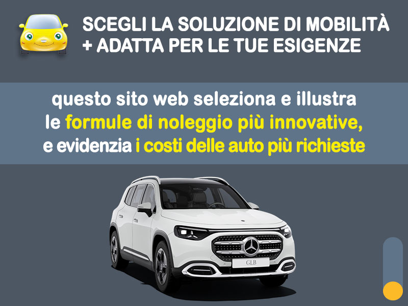Offerta SUV e CrossOver Promo noleggio MERCEDES-BENZ GLB 180: l'offerta speciale di Medicredit Rent con canone scontato [valida fino al 30 giugno 2026] Ibrida - benzina (MHEV)  foto 1