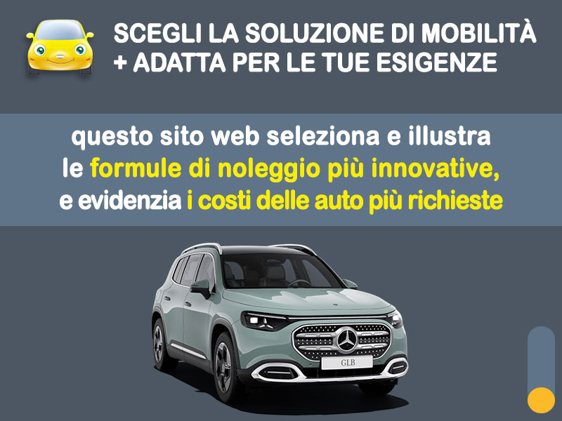 Offerta SUV e CrossOver Promo noleggio MERCEDES-BENZ GLB EQ 250+: l'offerta speciale di Medicredit Rent con canone scontato [valida fino al 30 giugno 2026] Elettrica  foto 1