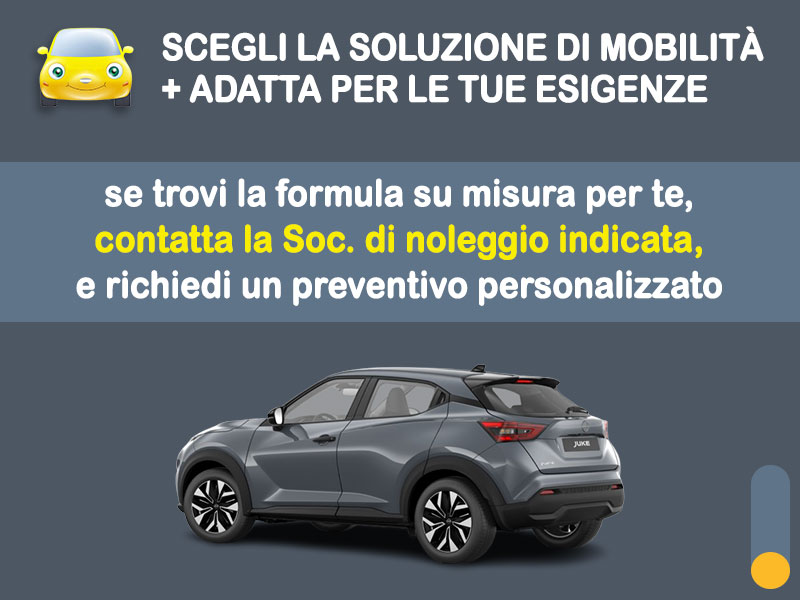 Offerta SUV e CrossOver Promo noleggio NISSAN JUKE ACENTA DCT: l'offerta speciale di Medicredit Rent riservata ai Privati, con km illimitati Benzina  foto 3