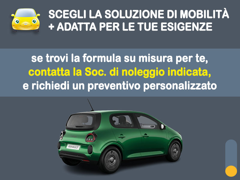Offerta City car Promo noleggio RENAULT TWINGO E-TECH ELECTRIC: l'offerta speciale di Medicredit Rent con canone scontato [primavera 2026] Elettrica  foto 3