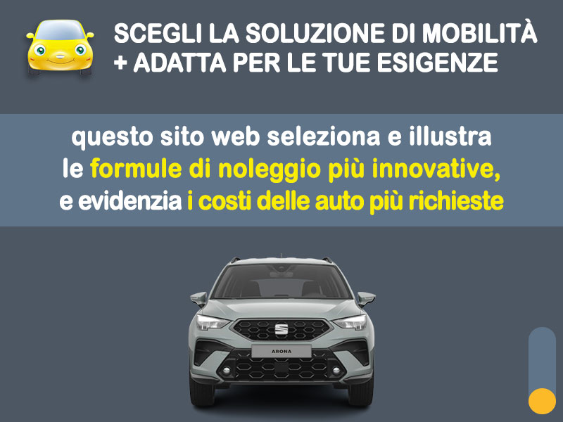 Offerta SUV e CrossOver Promo noleggio SEAT ARONA 1.0 EcoTSI a benzina: l'offerta speciale di Medicredit Rent con canone scontato [primavera 2026] Benzina  foto 1