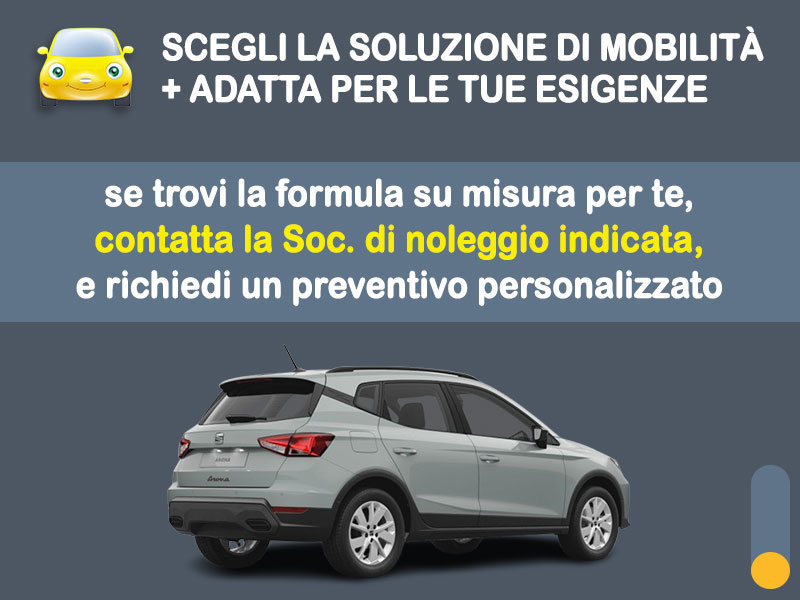 Offerta SUV e CrossOver Promo noleggio SEAT ARONA 1.0 EcoTSI a benzina: l'offerta speciale di Medicredit Rent con canone scontato [primavera 2026] Benzina  foto 3