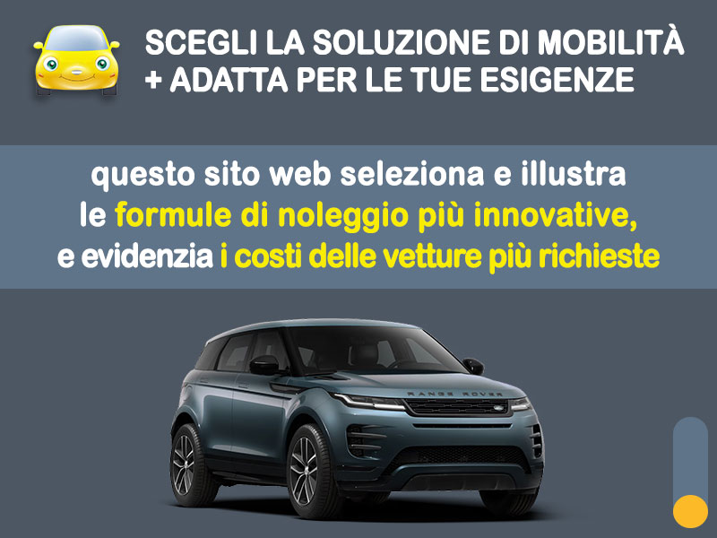 Offerta SUV e CrossOver RANGE ROVER EVOQUE 2.0D (163CV) AWD Dynamic SE: noleggio no scoring - l'offerta RENT TO BUY del broker MT Motors, con possibilità di acquisto a tariffa agevolata Ibrida - diesel (MHEV)  foto 1