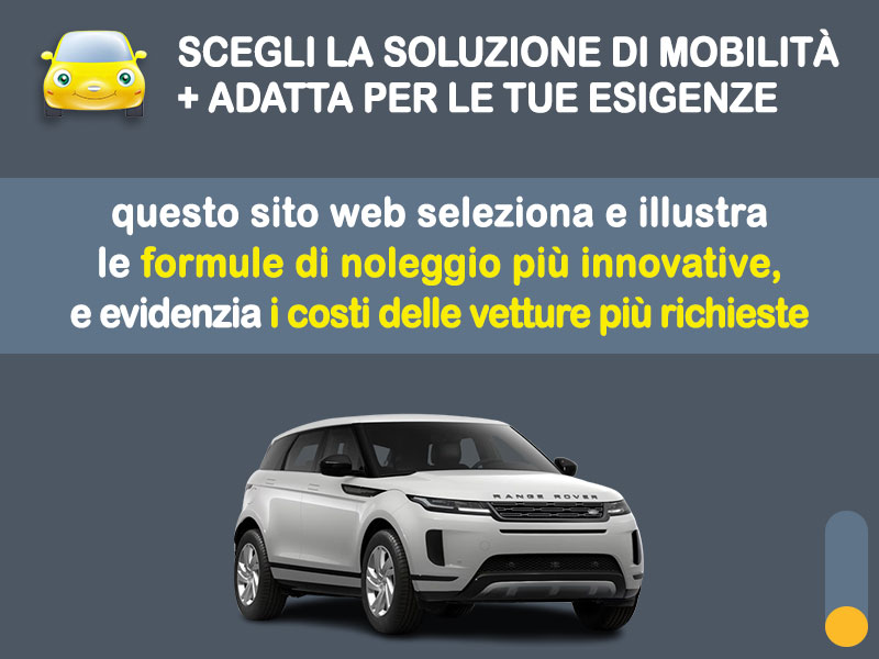Offerta SUV e CrossOver RANGE ROVER EVOQUE 1.5 PHEV R-Dynamic SE: noleggio no scoring - l'offerta RENT TO BUY del broker MT Motors, con possibilità di acquisto a tariffa agevolata Plug-in Hybrid  foto 1