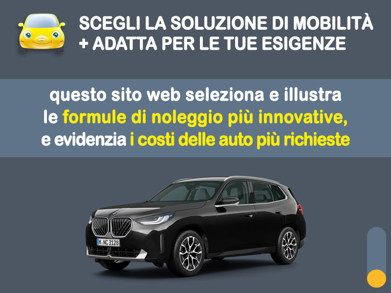Offerta SUV e CrossOver Rent to buy BMW X3 xDrive20d: l'offerta no scoring di Medicredit Rent - in pronta consegna Ibrida - diesel (MHEV)  foto 1