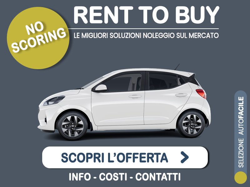 Offerta City car Rent to buy HYUNDAI i10 1.0 a benzina: l'offerta no scoring di Medicredit Rent - in pronta consegna Benzina  foto 0