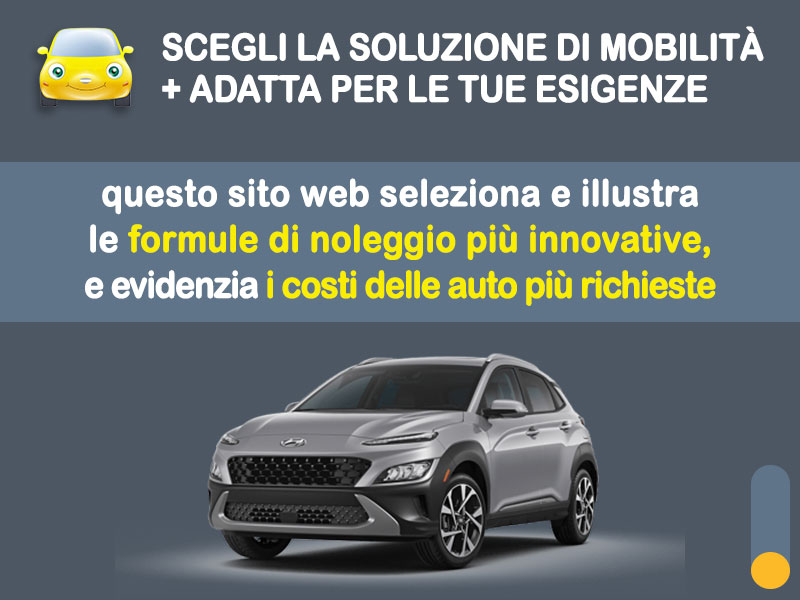 Offerta SUV e CrossOver Rent to buy HYUNDAI KONA 1.0 T-GDI Mild Hybrid: l'offerta no scoring di Medicredit Rent - in pronta consegna Ibrida - benzina (MHEV)  foto 1