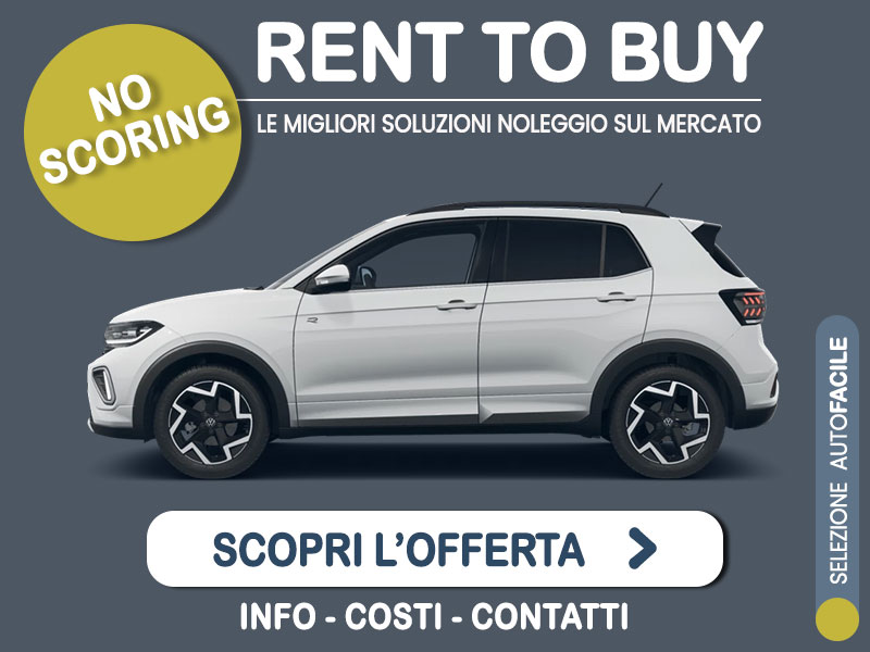 Offerta SUV e CrossOver Rent to buy VOLKSWAGEN T-CROSS 1.0 TSI: l'offerta no scoring di Medicredit Rent - in pronta consegna Benzina  foto 0