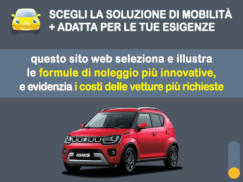 Offerta SUV e CrossOver SUZUKI IGNIS 1.2 Hybrid (90CV) Top: noleggio no scoring - l'offerta RENT TO BUY del broker MT Motors, con possibilità di acquisto a tariffa agevolata Ibrida - benzina (MHEV)  foto 1