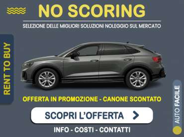 Offerta SUV e CrossOver AUDI Q3 Sportback 40 TDI S tronic: noleggio no scoring - l'offerta RENT TO BUY del broker MT Motors, con possibilità di acquisto a tariffa agevolata Diesel 