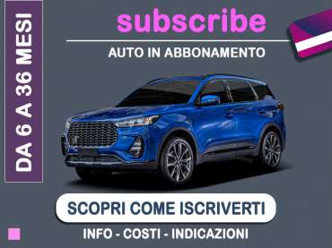 Offerta SUV e CrossOver Auto in abbonamento: come funziona il piano di noleggio 