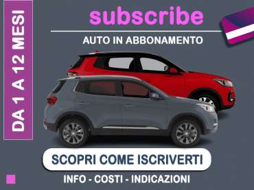 Offerta SUV e CrossOver Auto in abbonamento: come funziona il piano di noleggio 
