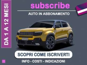 Offerta SUV e CrossOver Auto in abbonamento: come funziona il piano di noleggio 