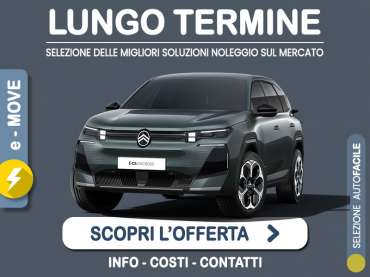 Offerta SUV e CrossOver CITROËN SUV ë-C5 AIRCROSS: l'offerta noleggio del broker Medicredit Rent con la formula speciale e-MOVE di Leasys Elettrica 