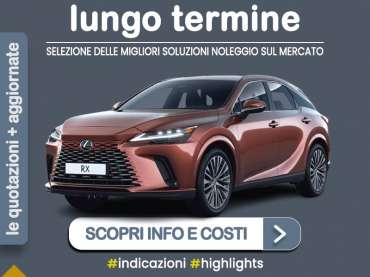 Offerta SUV e CrossOver Come noleggiare una LEXUS RX PLUG-IN HYBRID e quanto costa? Scopriamo la soluzione di KINTO One Plug-in Hybrid 