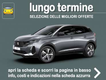 Offerta SUV e CrossOver Come noleggiare un PEUGEOT 3008 SUV DIESEL e quanto costa = scopri come funziona “Click and Drive”, il noleggio online di Peugeot per clienti privati Diesel 