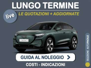 Offerta SUV e CrossOver AUDI Q4 Sportback e-tron: come noleggiarla e quanto costa Elettrica 