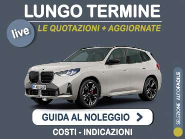 Offerta SUV e CrossOver BMW X3: come noleggiarla e quanto costa Varie motorizzazioni 