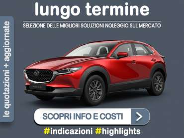Offerta SUV e CrossOver Come noleggiare una MAZDA CX-30 e-SKYACTIV G 140CV HOMURA e quanto costa? Scopriamo la soluzione più aggiornata Ibrida - benzina (MHEV) 