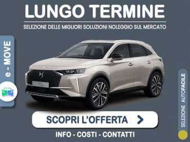 Offerta SUV e CrossOver DS 7 Plug-in Hybrid E-Tense Automatica Pallas: l'offerta noleggio del broker Medicredit Rent con la formula speciale e-MOVE di Leasys Plug-in Hybrid 