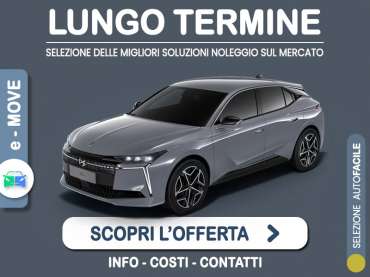 Offerta Berlina DS N°4 Plug-in Hybrid 225 Pallas: l'offerta noleggio del broker Medicredit Rent con la formula speciale e-MOVE di Leasys Plug-in Hybrid 