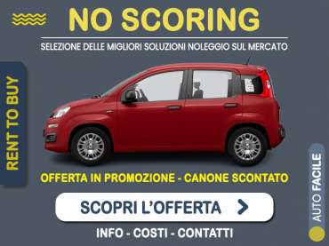 Offerta City car FIAT PANDINA 1.0 Hybrid 70CV: noleggio no scoring - l'offerta RENT TO BUY del broker MT Motors, con possibilità di acquisto a tariffa agevolata Ibrida - benzina (MHEV) 