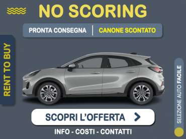 Offerta SUV e CrossOver FORD PUMA EcoBoost Hybrid 125CV automatica Titanium: noleggio no scoring - l'offerta RENT TO BUY del broker MT Motors, con possibilità di acquisto a tariffa agevolata Ibrida - benzina (MHEV) 