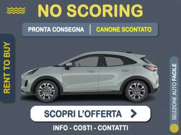 Offerta SUV e CrossOver FORD PUMA EcoBoost Hybrid 125CV ST-Line: noleggio no scoring - l'offerta RENT TO BUY del broker MT Motors, con possibilità di acquisto a tariffa agevolata Ibrida - benzina (MHEV) 