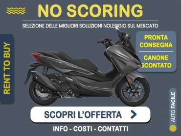 Offerta Scooter HONDA FORZA 350: noleggio no scoring - l'offerta RENT TO BUY del broker MT Motors, con possibilità di acquisto a tariffa agevolata Benzina 