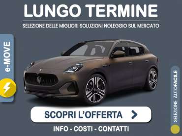 Offerta SUV e CrossOver MASERATI GRECALE Folgore Q4 auto - SUV elettrico di lusso: l'offerta noleggio del broker Medicredit Rent con la formula speciale e-MOVE di Leasys Elettrica 