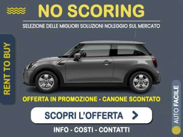 Offerta Berlina MINI Cooper 3 porte: noleggio no scoring - l'offerta RENT TO BUY del broker MT Motors, con possibilità di acquisto a tariffa agevolata Benzina 