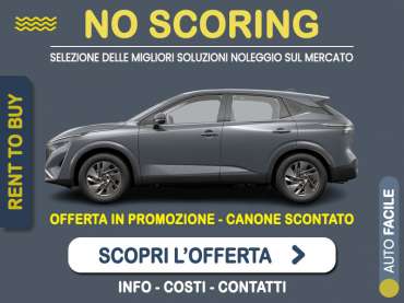 Offerta SUV e CrossOver NISSAN QASHQAI MHEV 140 CV Acenta: noleggio no scoring - l'offerta RENT TO BUY del broker MT Motors, con possibilità di acquisto a tariffa agevolata Ibrida - benzina (MHEV) 