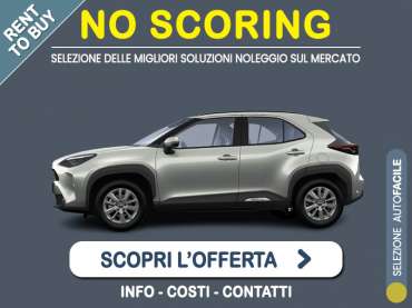 Offerta SUV e CrossOver Noleggio no scoring TOYOTA YARIS CROSS Hybrid e-CVT Active: l'offerta RENT TO BUY 2026 del broker MT Motors, con possibilità di acquisto a tariffa agevolata Full Hybrid 