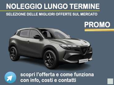 Offerta SUV e CrossOver Noleggio ALFA ROMEO JUNIOR IBRIDA: scopriamo l'offerta promossa dal broker Medicredit Rent, con il 1° canone omaggio Ibrida - benzina (MHEV) 