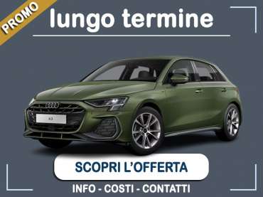 Offerta Berlina Noleggio auto in promozione: AUDI A3 Sportback 35 TDI S Tronic = l'offerta speciale del broker Medicredit Rent, con tariffa scontata Diesel 